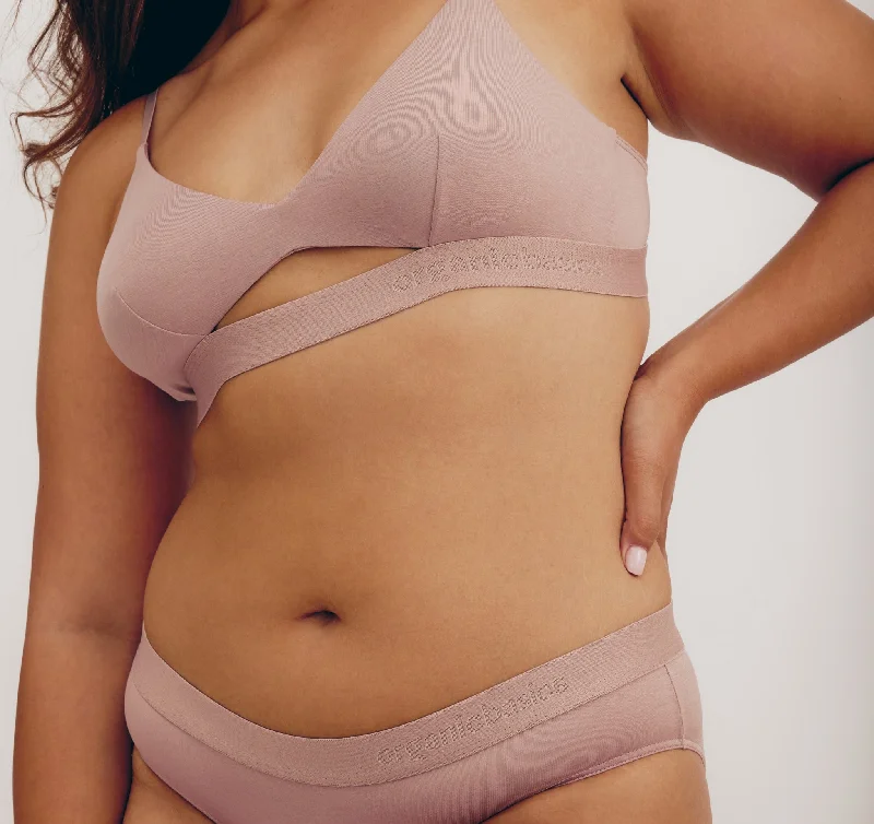 Women's cotton panties with delicate lace trim for a soft look-Soft Touch Bralette