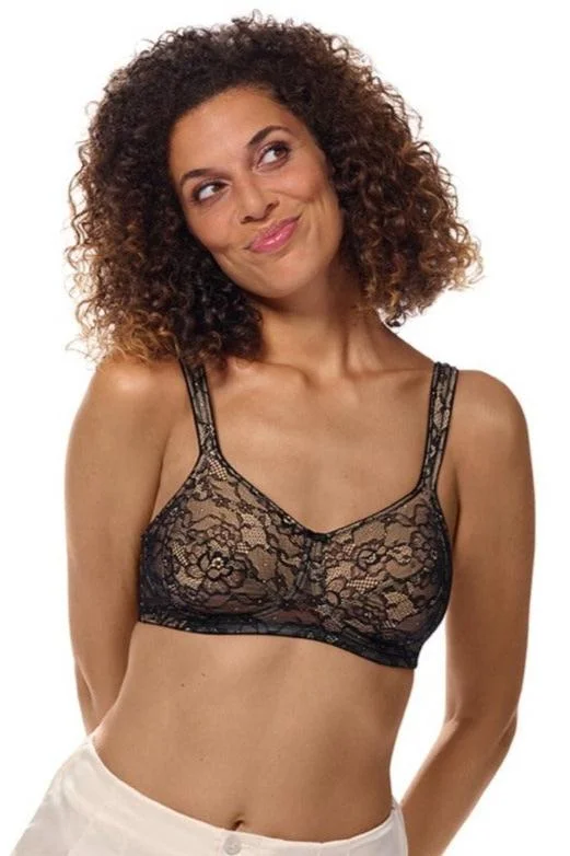 Women's lingerie for vintage style-Amoena Camilla Wire Free Mastectomy Bra