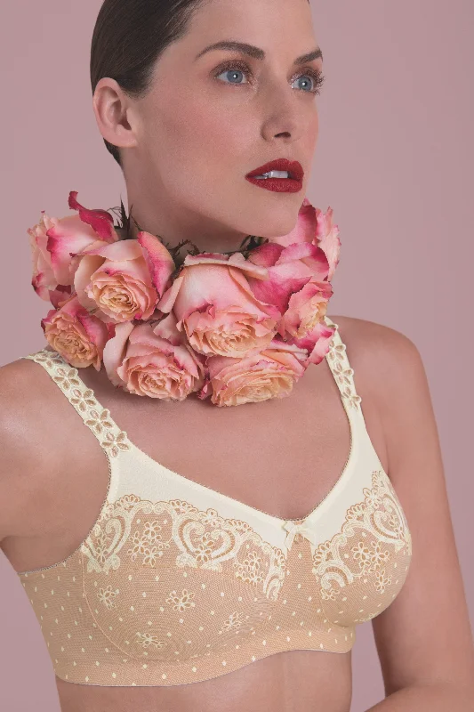 Women's lingerie for luxury lingerie sets-Anita Belvedere Wire Free Mastectomy Bra - Powder Peach