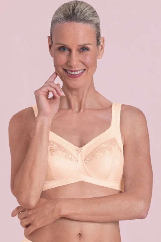 Women's lingerie for date night-Anita Safina Wire Free Mastectomy Bra - Biscuit