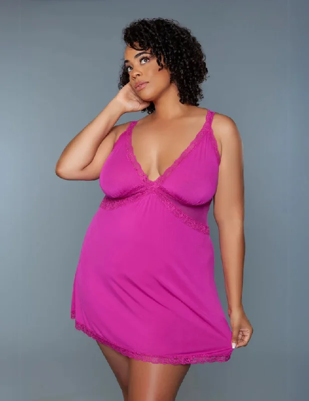 Women's lingerie for romantic vibes-Be Wicked 2239 Alexi Slip Pink