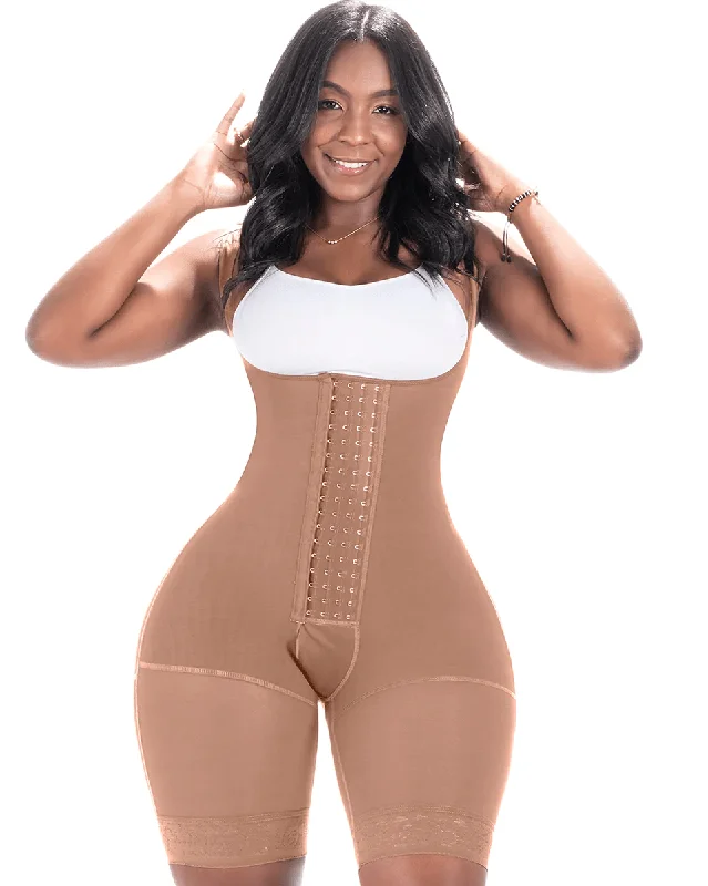 Women's corset for full body shapewear-Bling Shapers Colombian Faja with Butt Lift Tummy For Curvy Women