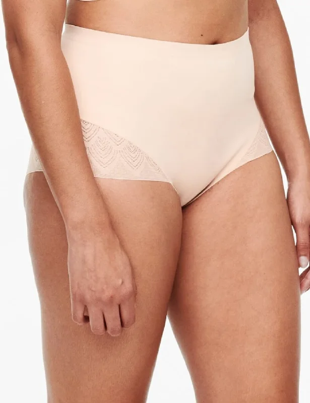 Women's corset for waist shaping-Chantelle Sexy Shape High Waist Brief Golden Beige