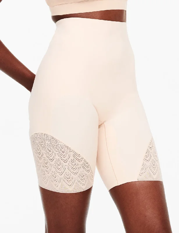 Women's corset with floral embroidery-Chantelle Sexy Shape High Waist Pant Golden Beige