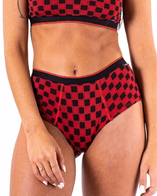 Women's lingerie for smooth body fit-Culotte Cheeky Bodyskin Weekend Check