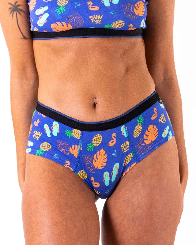 Women's lingerie for shaping curves-Culotte Cheeky Bodyskin Weekend Sunfun