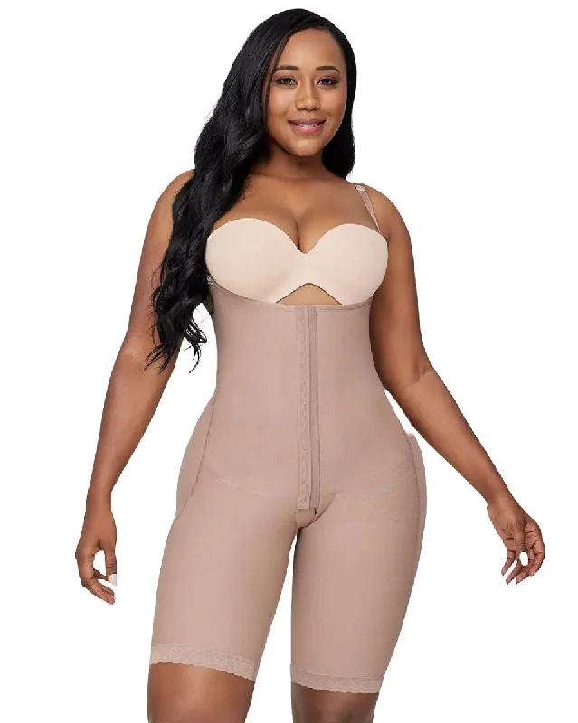 Women's corset with padded sides-Curveez Full Body Long Shaper