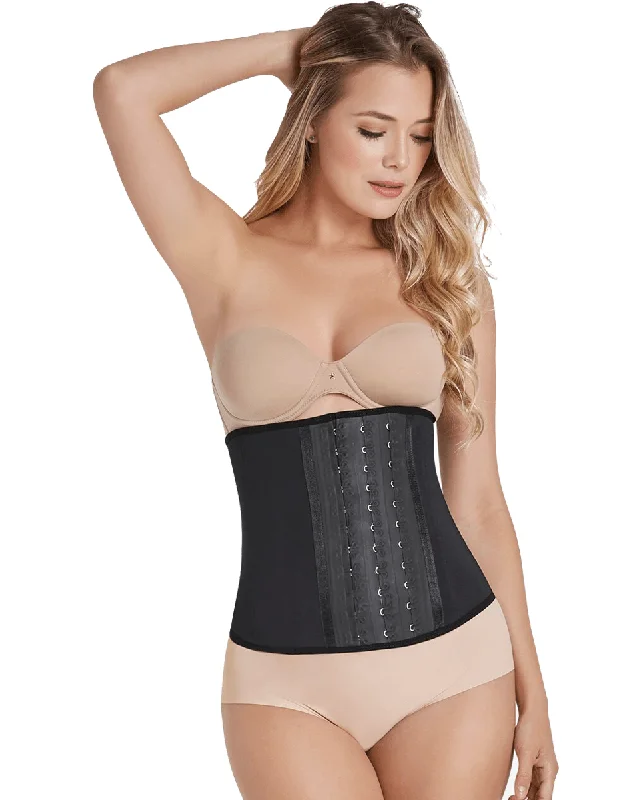 Women's corset for shapewear and control-Curveez Short Latex Waist Trainer
