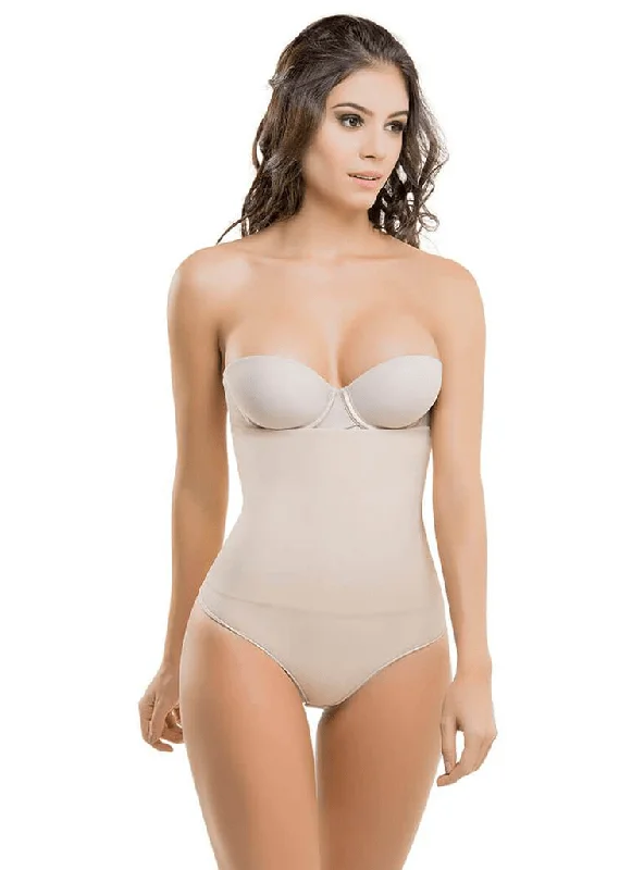 Women's corset with lace side details-Cysm Strapless Ultra Compression Body Shaper - 1560