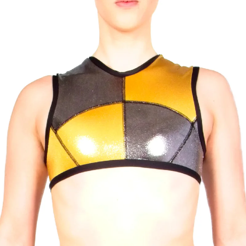 Women's lingerie for shaping your silhouette-Damian Top - Gold / Silver