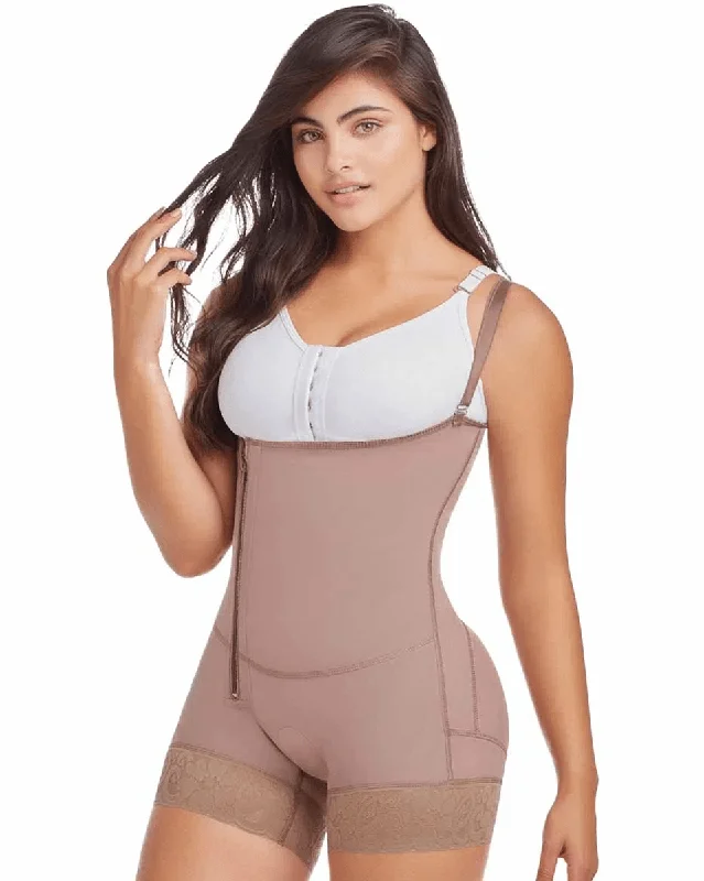 Women's corset for waist reduction-Delie Fajas Strapless Short Shapewear