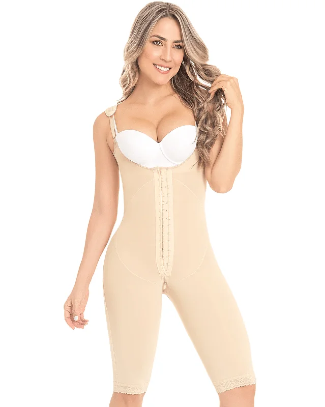 Women's corset with back support-Fajas M & D Medium Compression Girdle With Abdominal Support