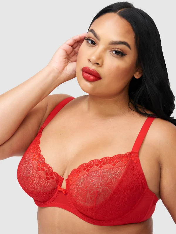 Women's lingerie for date night-Mariana Lace Full Figure Bra