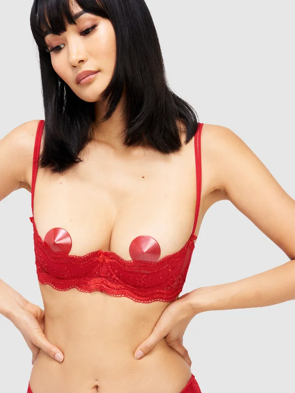 Women's lingerie for creating a seductive look-Tammie Open Cup Bra