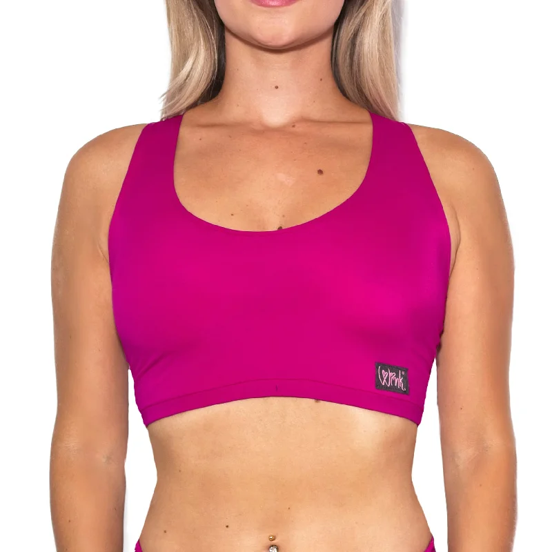 Women's lingerie for enhancing curves-Infinity Eco Basic Top - Raspberry