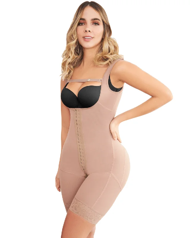 Women's corset for shaping and contouring waistline-Jackie London Colombian Body Shaper With Wide Straps