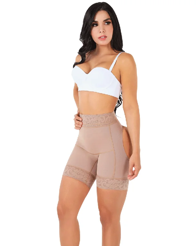 Women's corset for fashionable body shaping-Jackie London Shorts Gluteus Enhancer Open Holes Women's corset for fashionable body shaping-Jackie London Shorts Gluteus Enhancer Open Holes