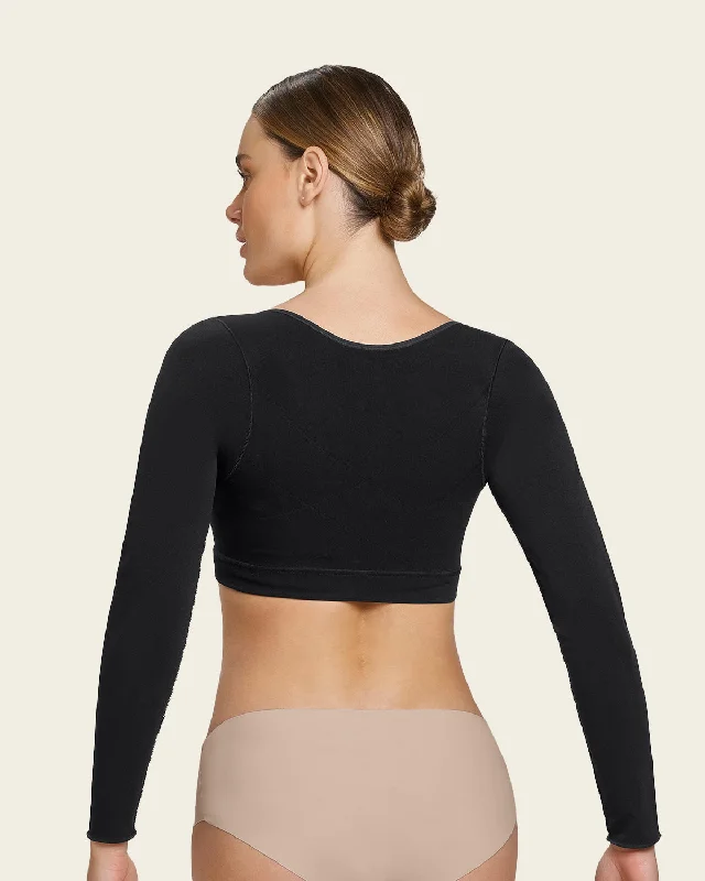 Women's corset for creating sleek and smooth body shape-Post-Surgical Long Sleeve Arm Shaper Vest Women's corset for creating sleek and smooth body shape-Post-Surgical Long Sleeve Arm Shaper Vest