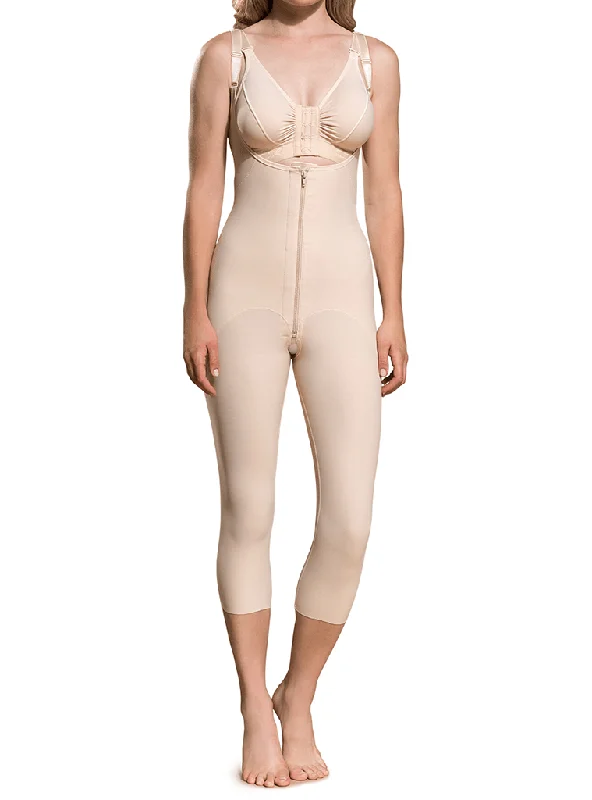 Women's corset for slimming waist and hips-Marena Open Buttock Girdle - Calf Length