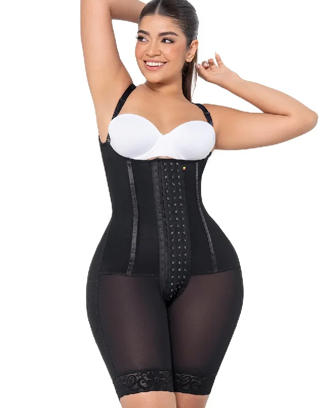 Women's corset for shaping curves under tight clothes-MariaE Fajas Colombianas Daily Use Shapewear Bodysuit High Compression Garment