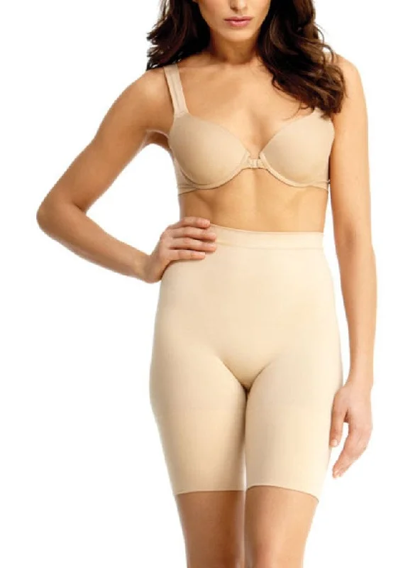 Women's corset with front closure-MeMoi Directrice Body Thigh Shaper