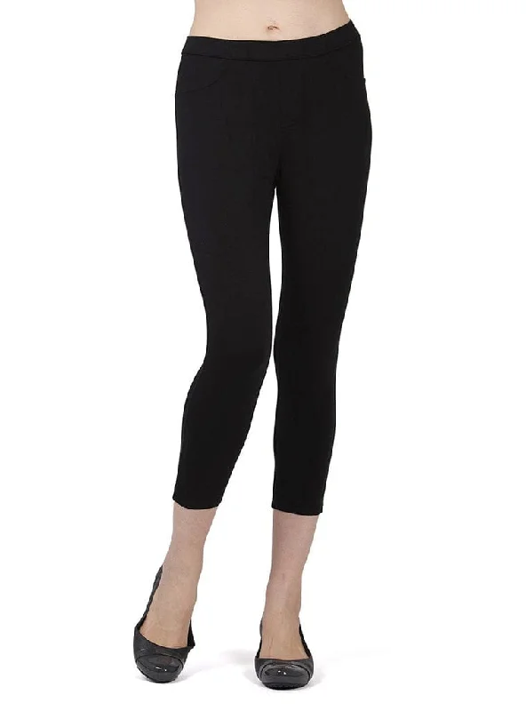 Women's corset with zipper closure for convenience-MeMoi Liscia French Terry Capri