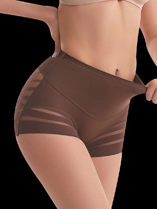Women's corset with adjustable back laces-Mid-rise Mesh Breathable Double-layer Tummy Control Pants Women's corset with adjustable back laces-Mid-rise Mesh Breathable Double-layer Tummy Control Pants