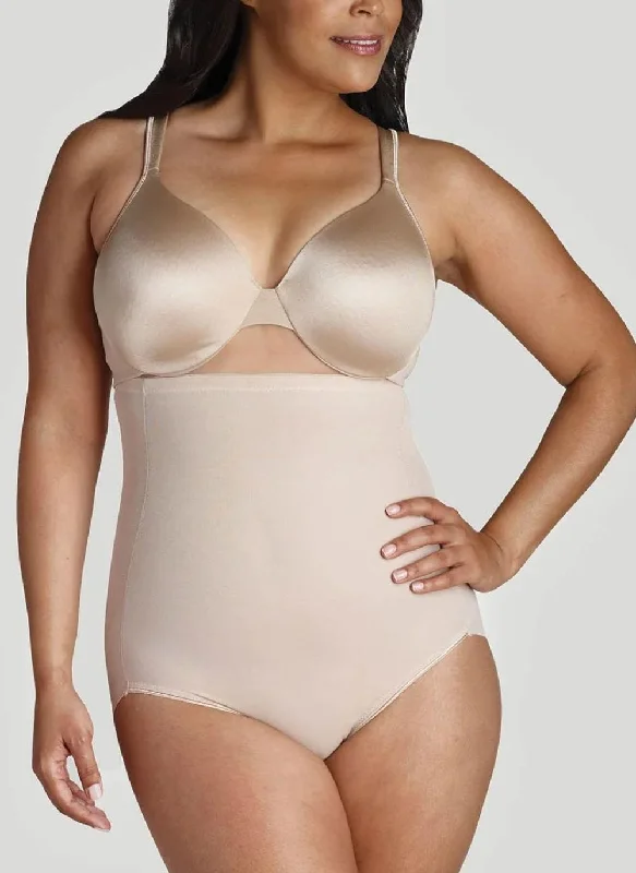 Women's corset with front closure-Naomi & Nicole Unbelievable Comfort Plus Size High Waist Brief Nude Women's corset with front closure-Naomi & Nicole Unbelievable Comfort Plus Size High Waist Brief Nude