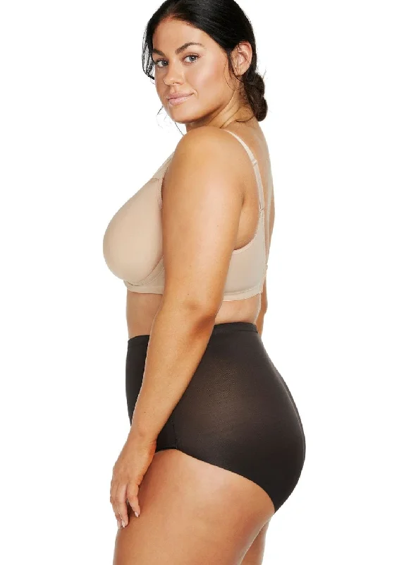 Women's corset for flattering body shape-Naomi & Nicole Unbelievable Comfort Plus Size High Waist Shaping Brief Black Women's corset for flattering body shape-Naomi & Nicole Unbelievable Comfort Plus Size High Waist Shaping Brief Black