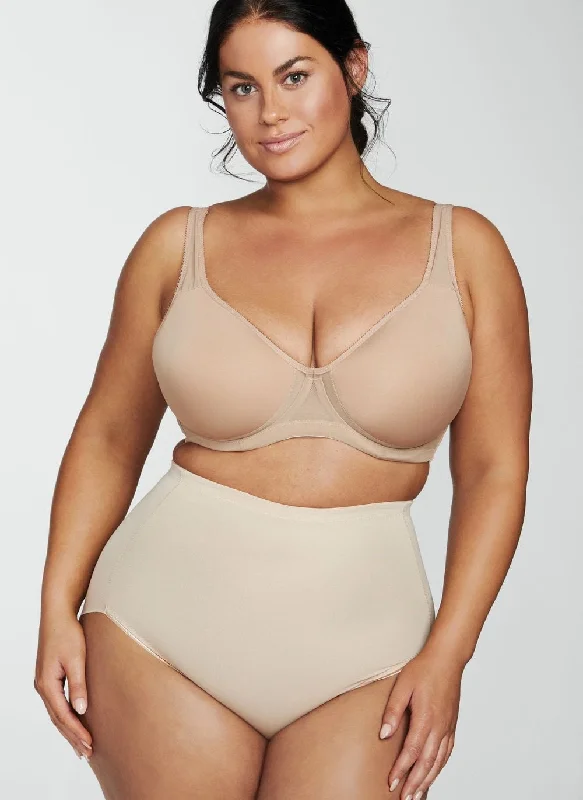 Women's corset for comfortable waist training-Naomi & Nicole Unbelievable Comfort Plus Size High Waist Shaping Brief Warm Beige Women's corset for comfortable waist training-Naomi & Nicole Unbelievable Comfort Plus Size High Waist Shaping Brief Warm Beige