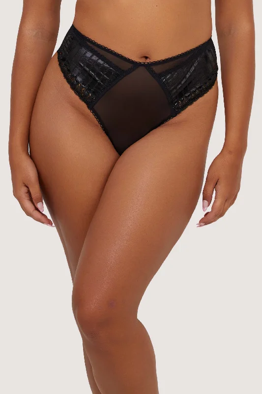 Women's lingerie for sophisticated design-Jacinda Embroidered Thong