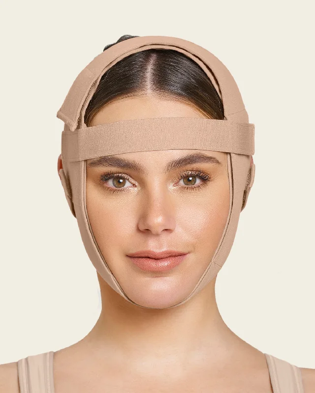 Women's corset for bridal outfits-Post-Surgical Facial Compression Wrap