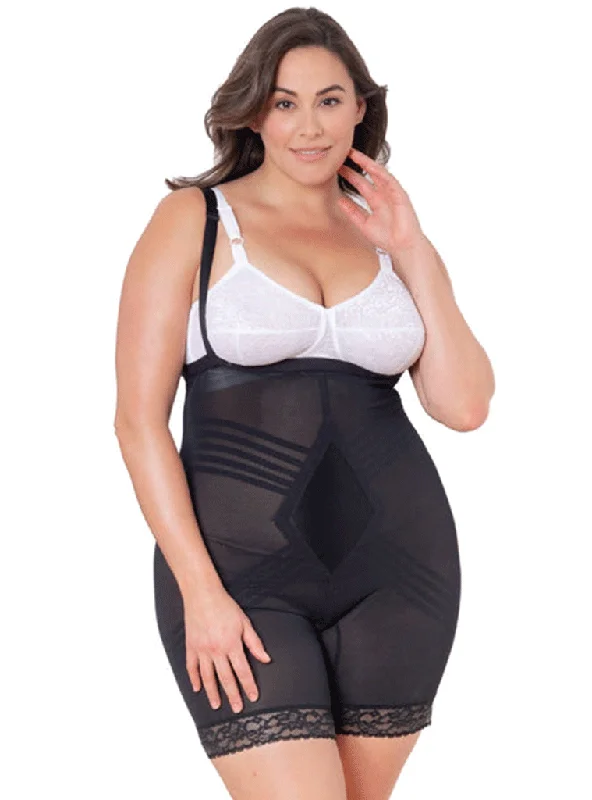 Women's corset with adjustable back laces-Rago Extra Firm Body Briefer