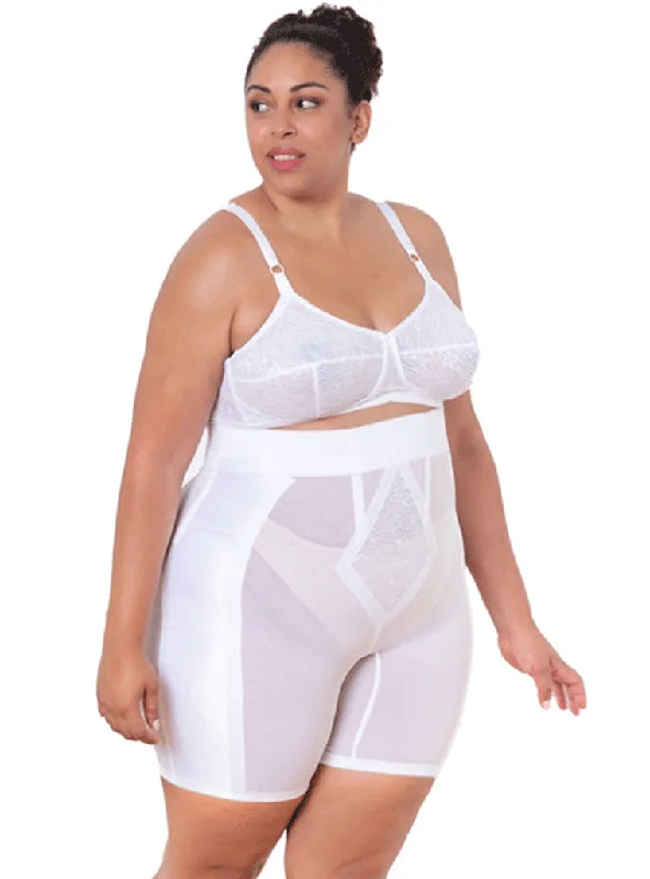Women's corset for shaping large busts-Rago High Waist Leg Shaper Extra Firm Shaping