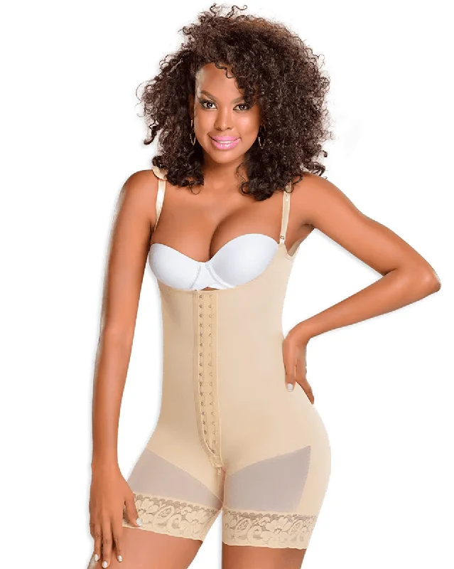 Women's corset for elegant figure-shaping-Fajas M & D Slimming Mid Thigh Body Shaper for Women / Powernet Women's corset for elegant figure-shaping-Fajas M & D Slimming Mid Thigh Body Shaper for Women / Powernet