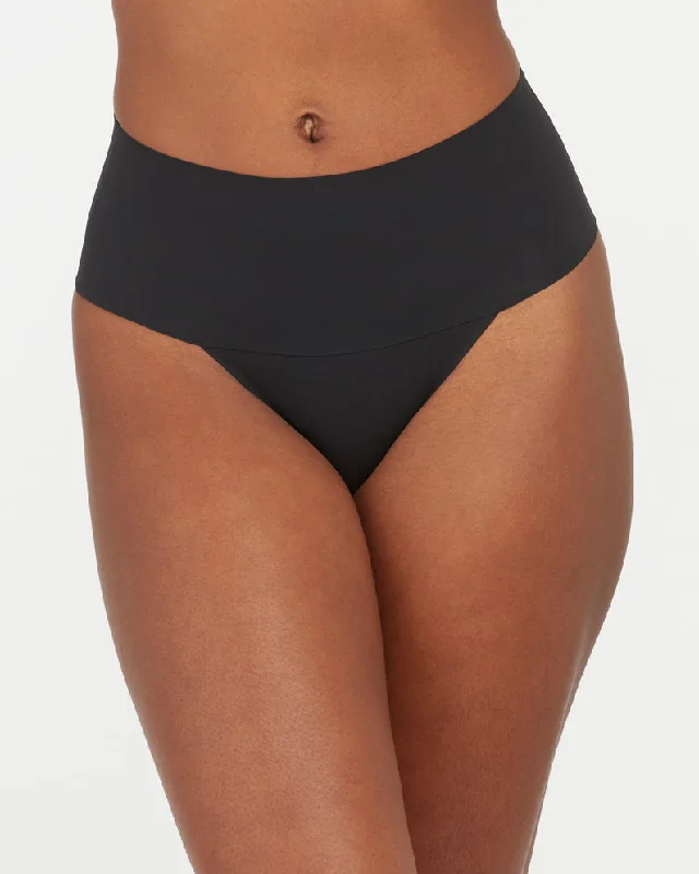 Women's corset with front hook closure for easy wear-Spanx Undie-tectable Thong