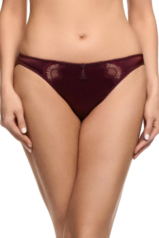Women's lingerie for shaping hips-Star Lift Plum Brief