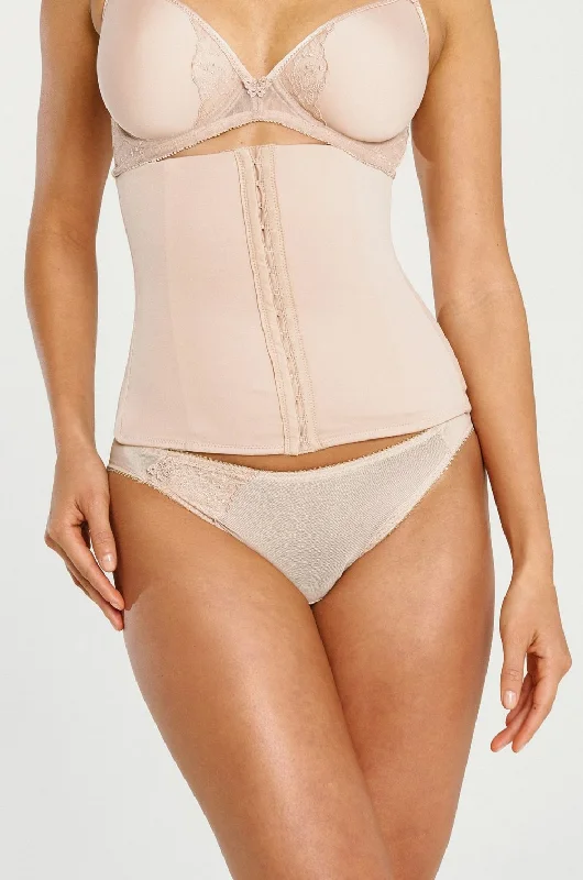 Women's corset for postpartum support-VaBien Front Close 3 Hook Waist Cincher